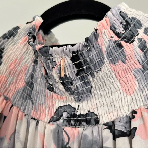 Revolve MISA Los Angeles Freesia Off-the-Shoulder Dress - Watercolor Floral - Picture 9 of 12